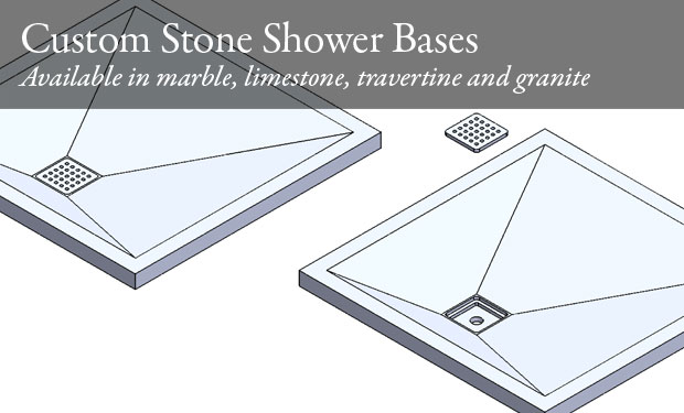 Custom Stone Shower Bases